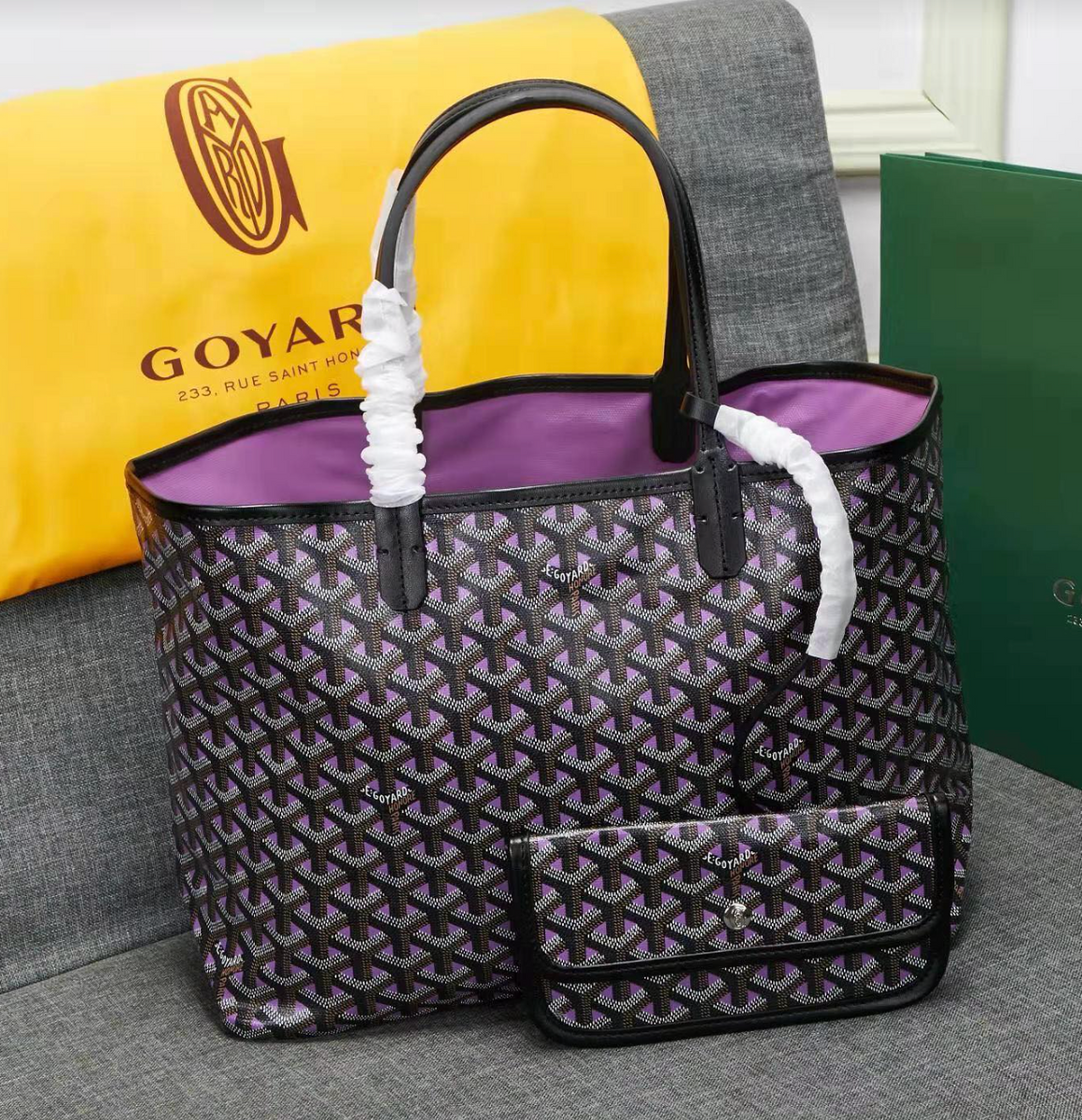 EMO Goyard Inspired Bag PRODUCT DETAIL Colour: As seen Condition: Never  been used Size: small…