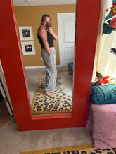 Load image into Gallery viewer, Pre-Order Black Stripe Wide Leg Casual Pants