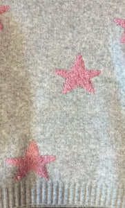 Heather Gray Star Sweater