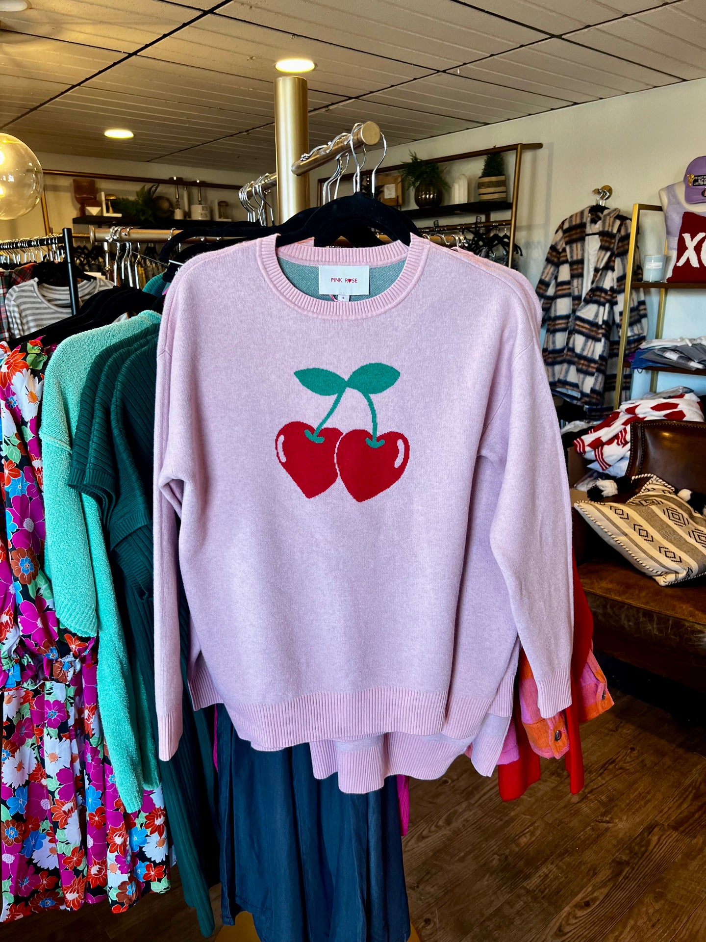 Cherry Heart Sweater