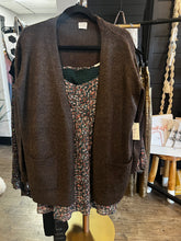 Load image into Gallery viewer, Brown front Pocket Cardigan