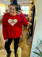 Load image into Gallery viewer, Conversation Heart Oversized Sweater