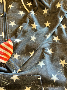 Stars and Stripe Half Zip Sweatshirt