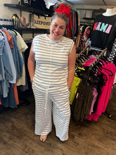 Load image into Gallery viewer, Pre-Order Sail Blue Casual Wide Leg 2pcs Pants Set