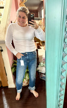 Load image into Gallery viewer, Pre-Order Cuffed Cuffed Skinny Denim Pants Medium Wash
