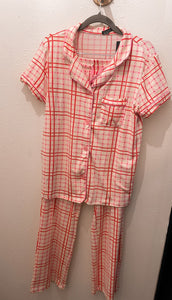 Button Front Valentines PJ's