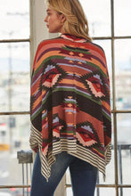 Load image into Gallery viewer, Pre-Order Multicolor Geometric Pattern Striped Patchwork Long Sleeve Top