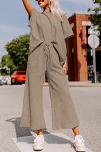 Load image into Gallery viewer, Pre-Order Textured Loose Fit T Shirt and Drawstring Pants Set