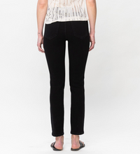 Load image into Gallery viewer, Mid-Rise Black Slim Fit Jeans