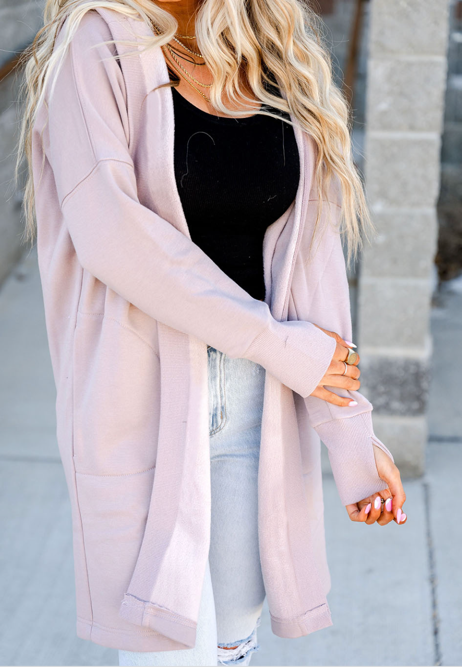 Cardigan with 2025 thumb holes