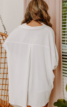 Load image into Gallery viewer, Pre-Order 3/4 Puff Sleeve Oversize Shirt