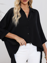 Load image into Gallery viewer, Pre-Order 3/4 Puff Sleeve Oversize Shirt