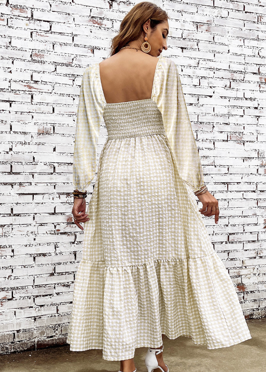 khaki tiered maxi dress Shop Elementary Textured Tiered Dress (Summer Khaki)
