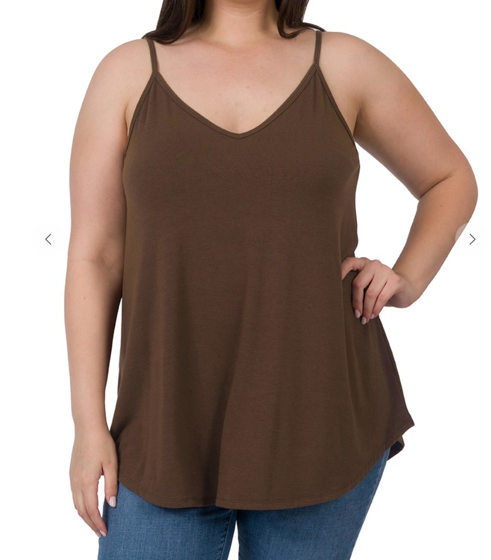 Plus Size Reversible Tank Tops