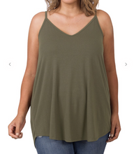 Load image into Gallery viewer, Plus Size Reversible Tank Tops