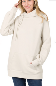 Plus Size Side Tie Hoodie