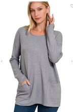 Load image into Gallery viewer, Front Pocket Tunic Sweaters