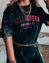 Load image into Gallery viewer, Bleached Distressed Halloqueen T-Shirt