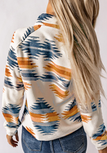 Load image into Gallery viewer, Pre-Order Western Aztec Snap Buttoned Fleece Jacket