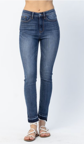 Judy Blue Skinny Jeans With Side Slit