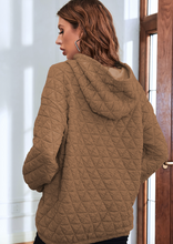 Load image into Gallery viewer, Solid Color Quilted Kangaroo Pocket Hoodie