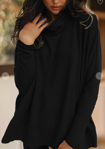 Pre-Order Cowl Neck Shift Tunic Top