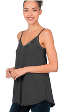 Load image into Gallery viewer, Black Pin Stripe Tunic Tanks