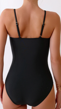 Load image into Gallery viewer, Pre-Order Spaghetti Straps Metal V Decor One Piece Swimsuit