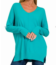 Load image into Gallery viewer, Spring V-Neck Front Seam Sweaters