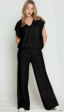 Load image into Gallery viewer, Pre-Order V Neck Sweater and Wide Leg Pants Set