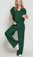 Load image into Gallery viewer, Pre-Order V Neck Sweater and Wide Leg Pants Set