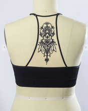 Load image into Gallery viewer, Black Tattoo Bralette