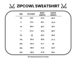 Classic Zoey ZipCowl Sweatshirt - Navy Floral Pattern Mix