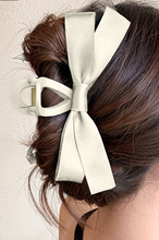Load image into Gallery viewer, Cream Bow Hair Clip