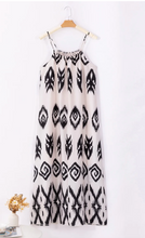 Load image into Gallery viewer, Pre-Order Black Western Aztec Printed Fashion Vacation Sundress