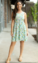 Load image into Gallery viewer, Pre-Order Kelsey Tank Dress - Mint Floral