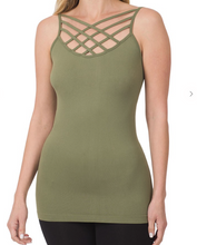 Load image into Gallery viewer, Seamless Tripple Criss Cross Layering Tank Tops