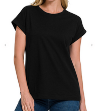 Load image into Gallery viewer, Cotton Folded Sleeve T-Shirts