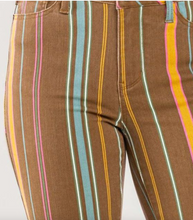 Load image into Gallery viewer, Judy Blue Mid Rise Stretch Striped Flare