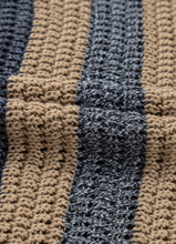 Load image into Gallery viewer, Pre-Order Pink Stripe Color Block Eyelet Knit Short Sleeve Sweater Tee