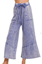 Load image into Gallery viewer, Blue Flare Hem Pants w/Pockets