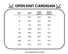 Load image into Gallery viewer, Pre-Order Open Knit Cardigan - Black