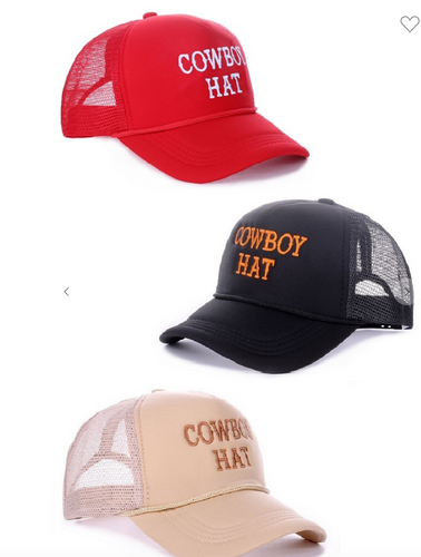 Pre-Order Cowboy Hat Trucker Hats