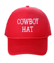 Load image into Gallery viewer, Pre-Order Cowboy Hat Trucker Hats