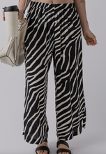 Load image into Gallery viewer, Black Friday SALE Black Zebra Striped Summer Wide Leg Pants
