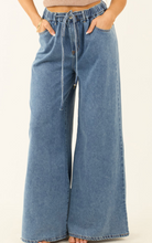 Load image into Gallery viewer, Pre-Order Blue Medium Wash Super Wide Leg Denim Pants