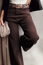 Load image into Gallery viewer, Pre-Order Coffee Loose Straight High Waist Solid Color Jeans