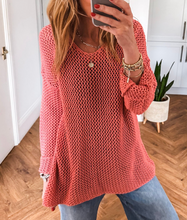 Load image into Gallery viewer, Pre-Order Crochet Hollow-out Jumper Top Sweaters