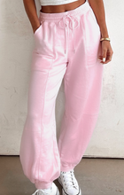 Load image into Gallery viewer, Pre-Order drawstring Elastic Waistband Solid Color Jogger Pants