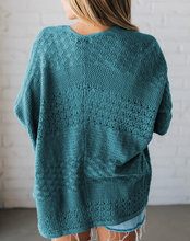 Load image into Gallery viewer, Pre-Order Mix Pattern Hollowed Knit Open Front Cardigan